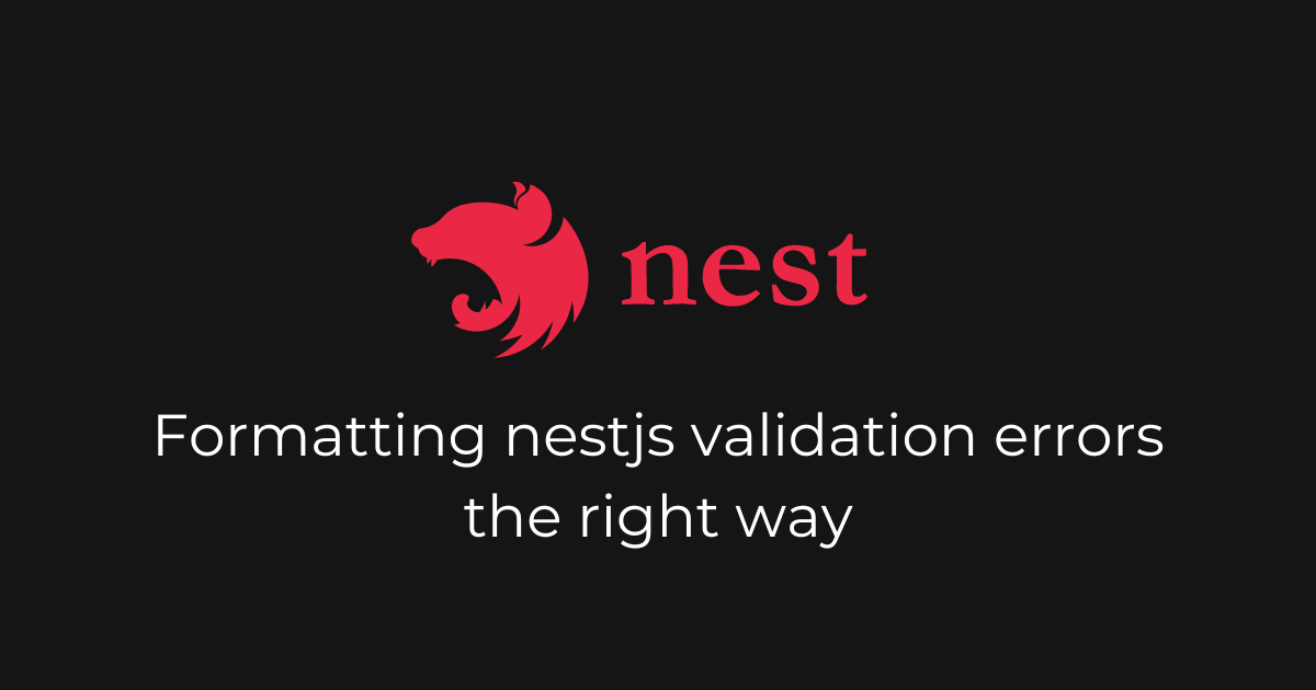 Nest] Exception filters
